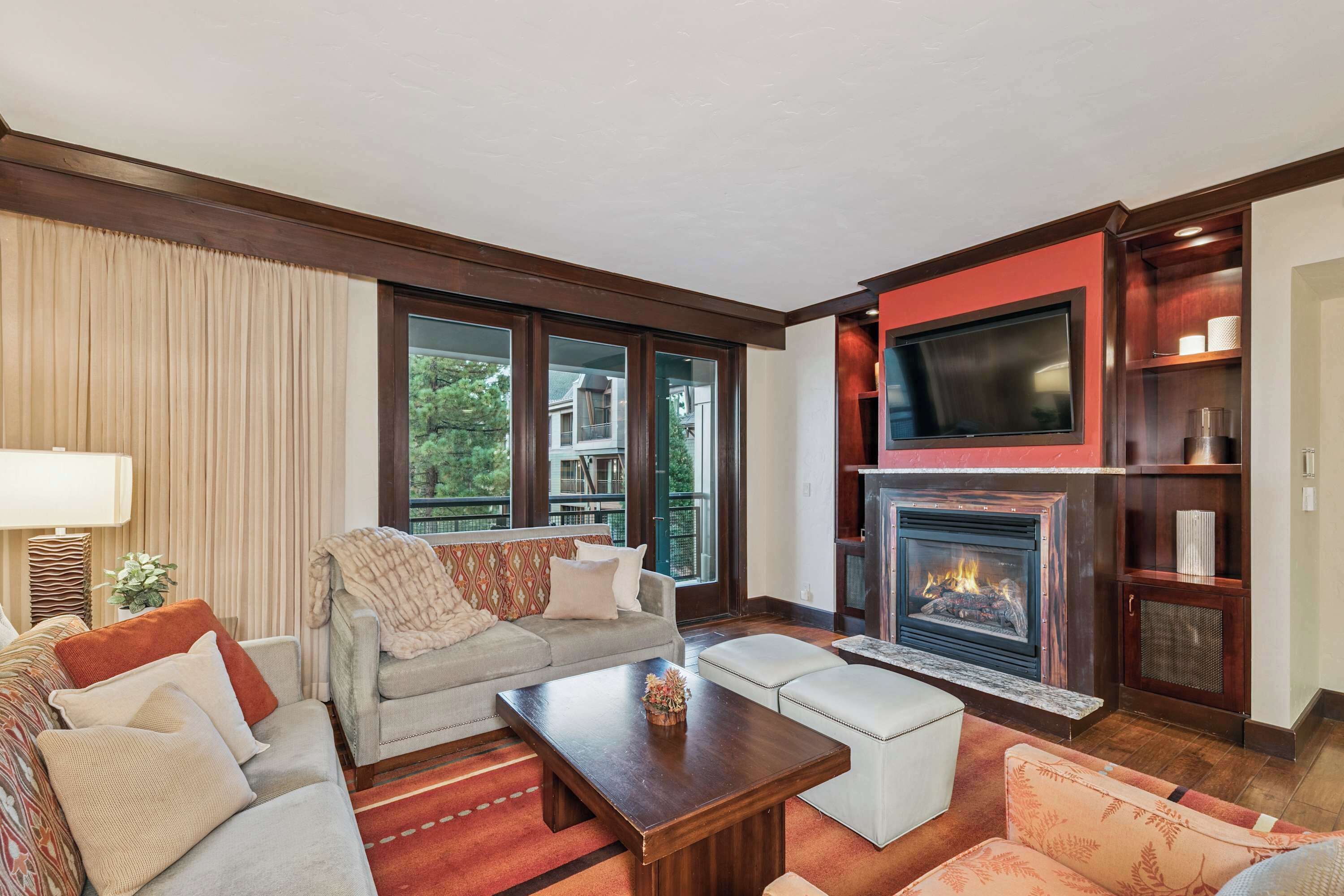 TV connectée, cheminée