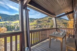 Outdoor dining - Appartement Crystal - Welkeys (Megève)