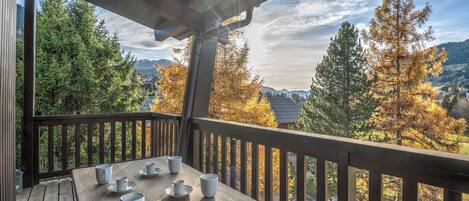 屋外ダイニングエリア