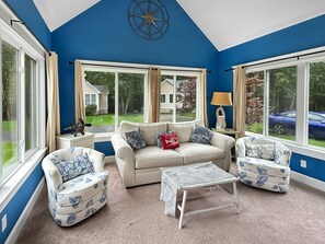 TV, video games, computer monitors - Seaglass Village Unit 182: 2BR in Wells, featuring a King bed and bunk beds for 4 guests. (Wells)