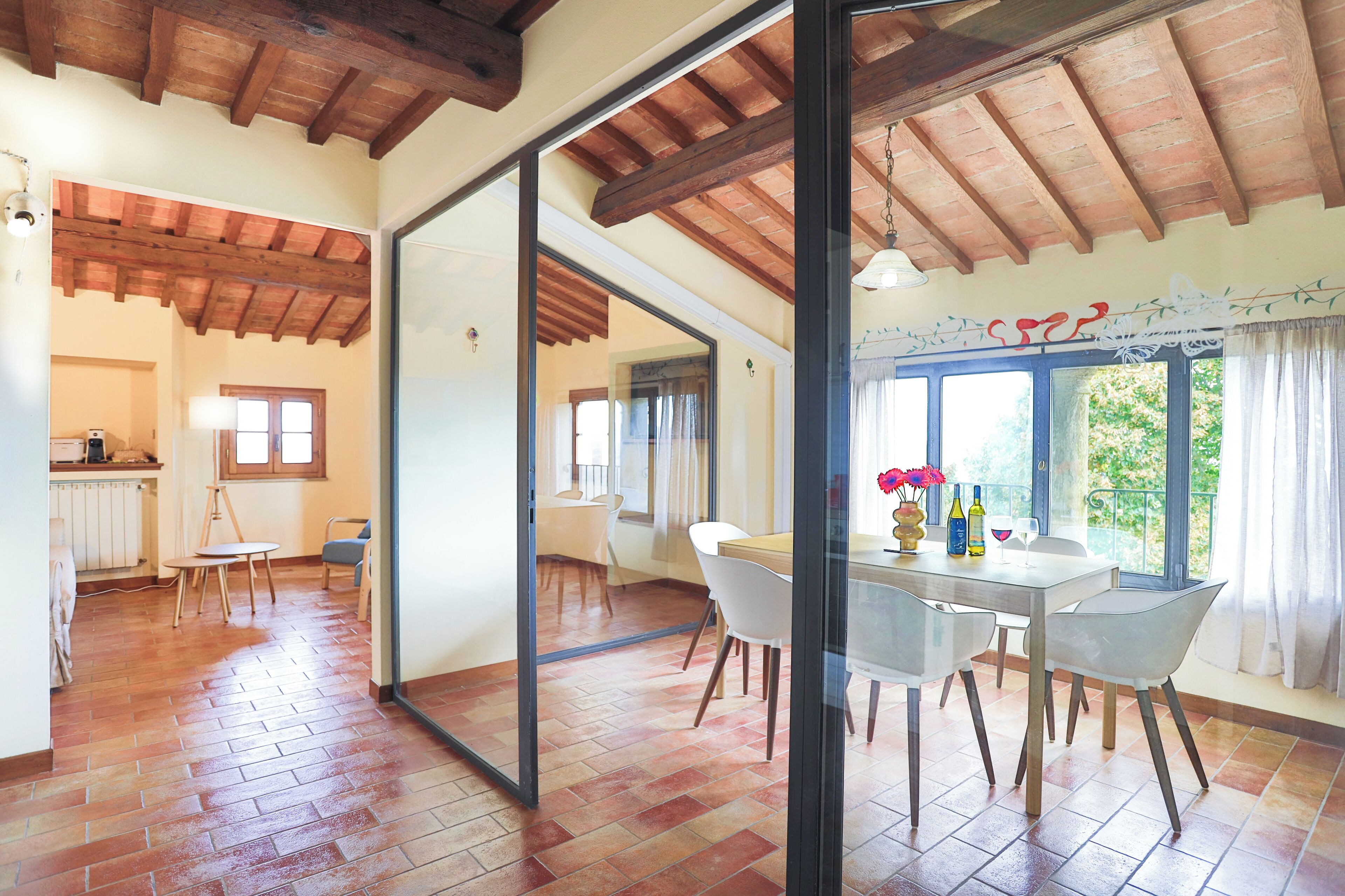 Villa Deluxe, 2 camere da letto, vista montagna | Area soggiorno | TV a schermo piatto
