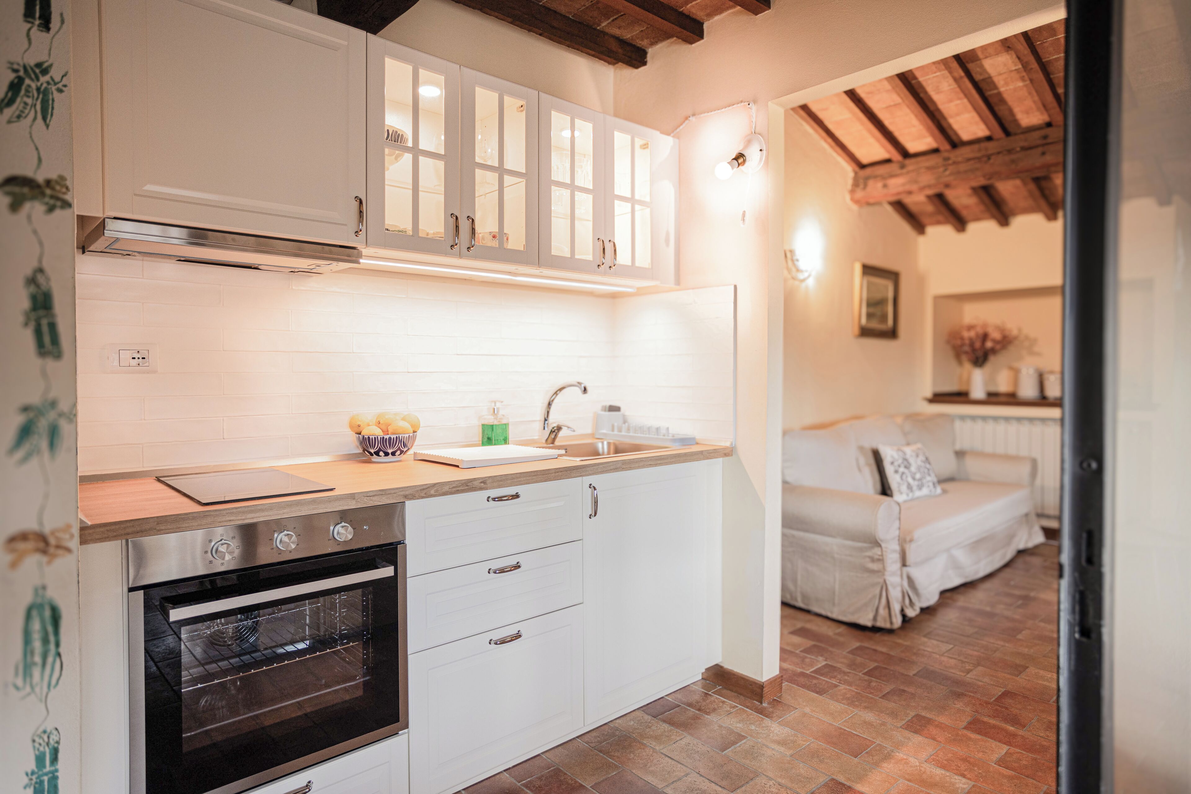 Vila luxo, 2 quartos, vista para a montanha | Cozinha privada | Geladeira grande, fogão, cooktop, talheres/pratos/utensílios de cozinha