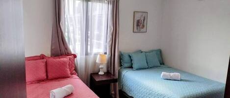 3 chambres, fer et planche Ă repasser, Wi-Fi, draps fournis