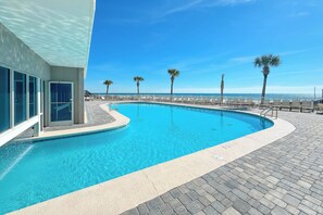 Indoor pool, a heated pool - Tradewinds #6 | Indoor, Outdoor Pools | Beachfront | My Beach Getaways (Orange Beach)