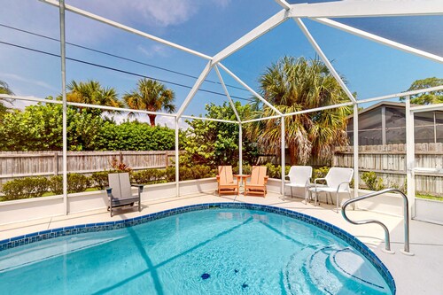 Family-Friendly Sebastian Escape — Screened Private Pool, BBQ Grill & Outdoor Patio! 🌴
