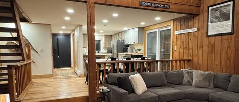 Smart TV, fireplace, video games, books