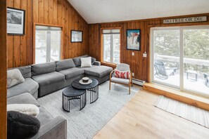 Smart TV, fireplace, video games, books