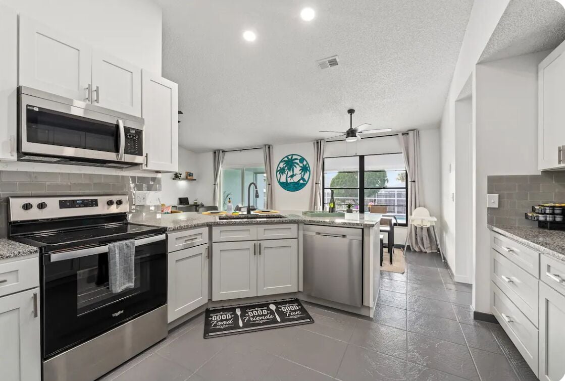 Microwave, oven, stovetop, dishwasher