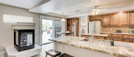 Microwave, oven, stovetop, dishwasher