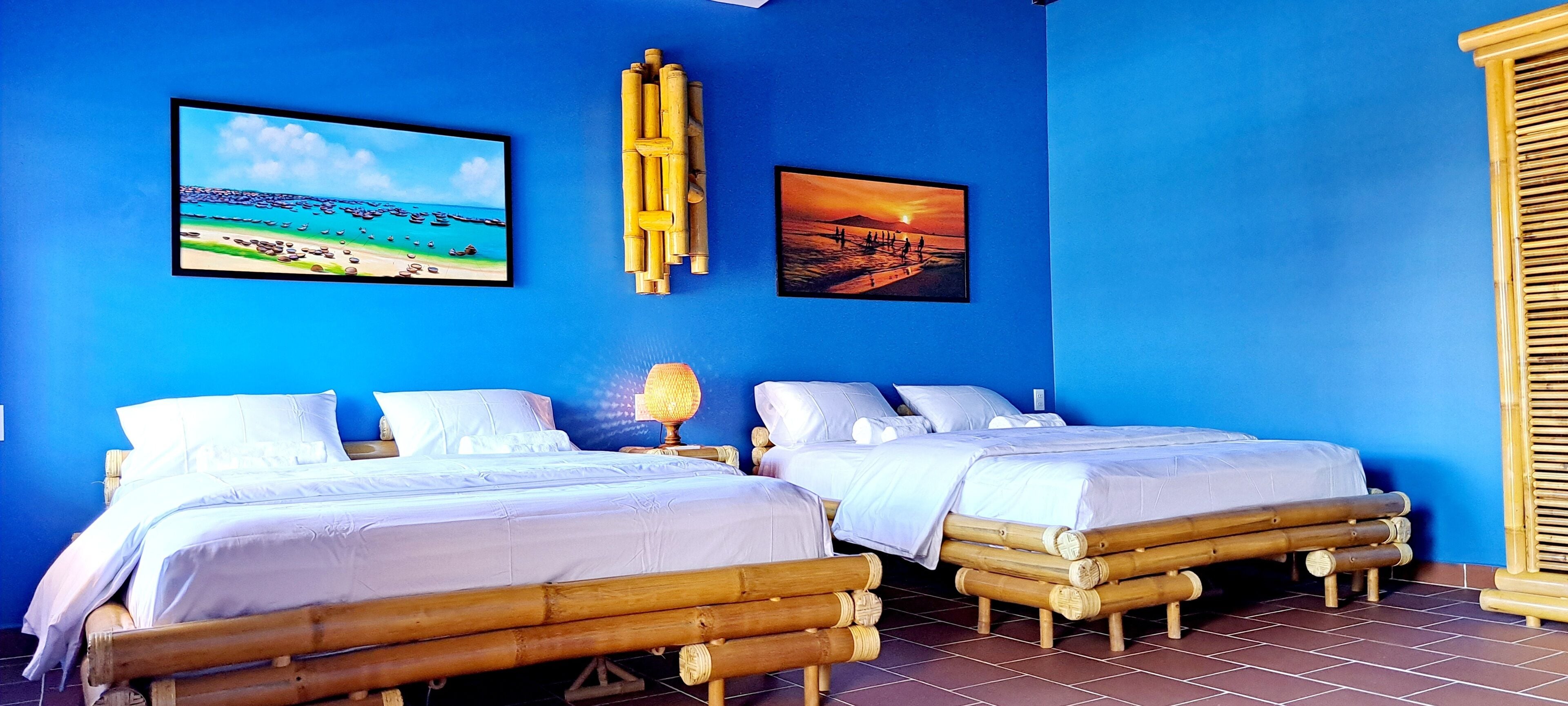 Family Double Room, Balcony, Courtyard View | Blackout drapes, free WiFi