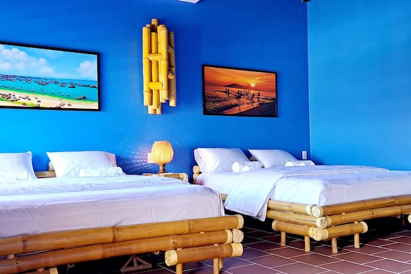 Family Double Room, Balcony, Courtyard View | Blackout drapes, free WiFi