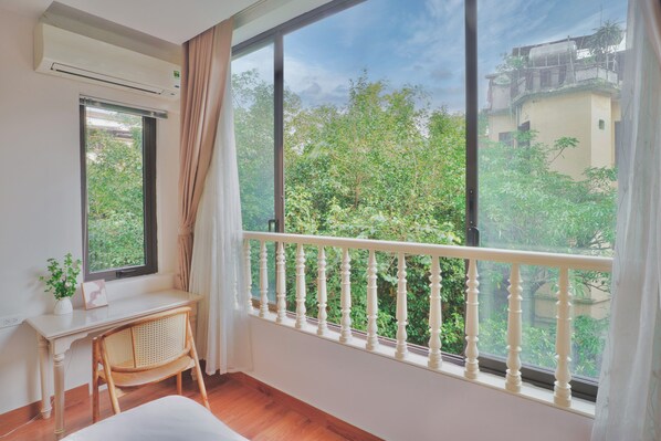 Udsigt fra overnatningsstedet