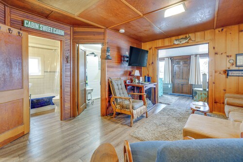 Hunting & Fishing Base! Rustic Otter Lake Cabin