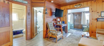 Hunting & Fishing Base! Rustic Otter Lake Cabin