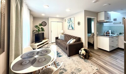 1-bedroom cozy private entry suite.
Pet-friendly