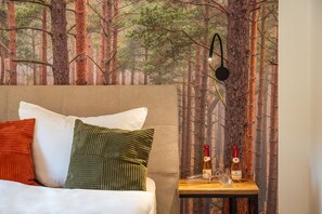 2 bedrooms, WiFi, bed sheets - Vacation home Waldoase in Kölpinsee - comfort, sauna and garden near the sandy beach - (Loddin)