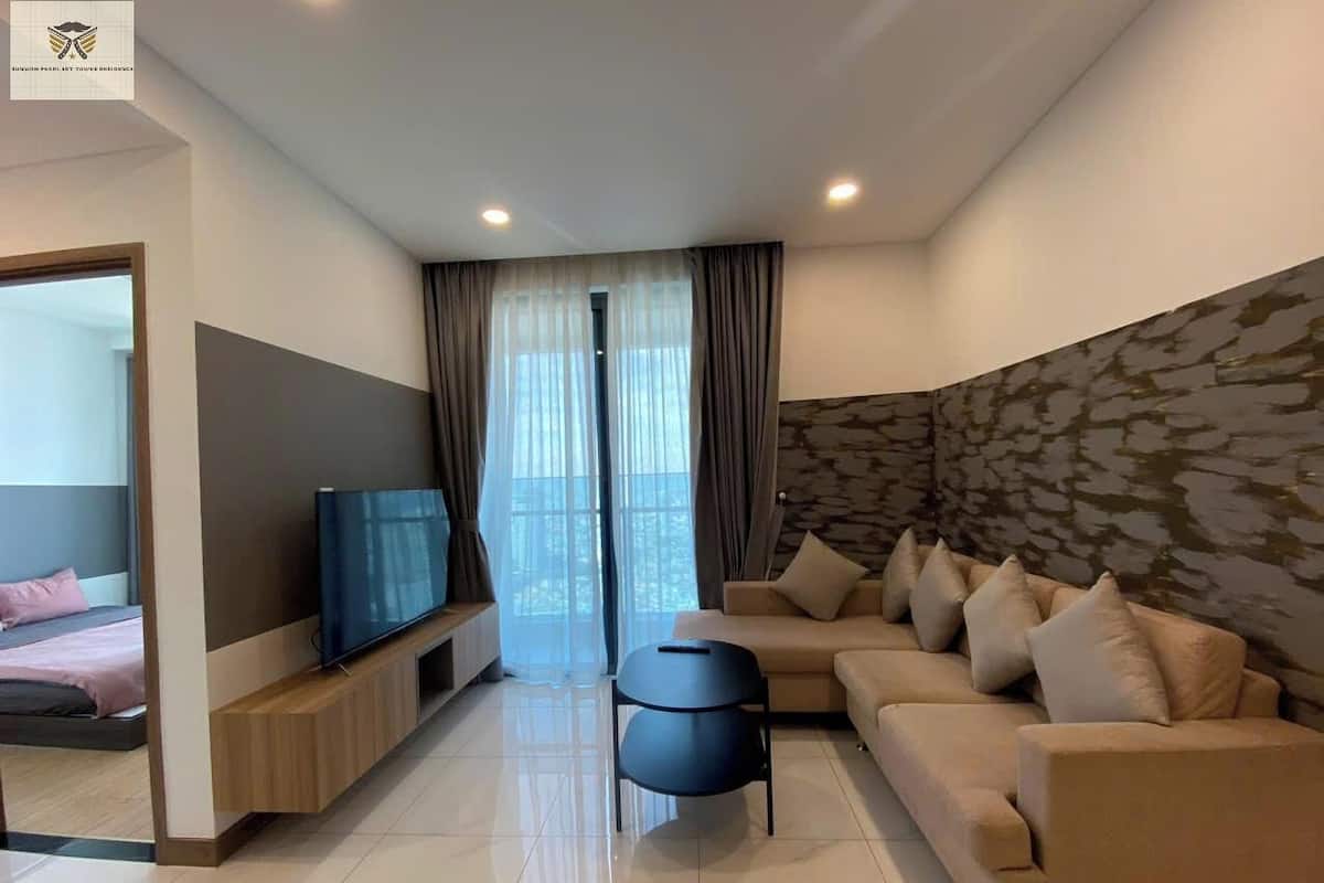 Appartement Deluxe, 1 grand lit, non-fumeur, vue ville