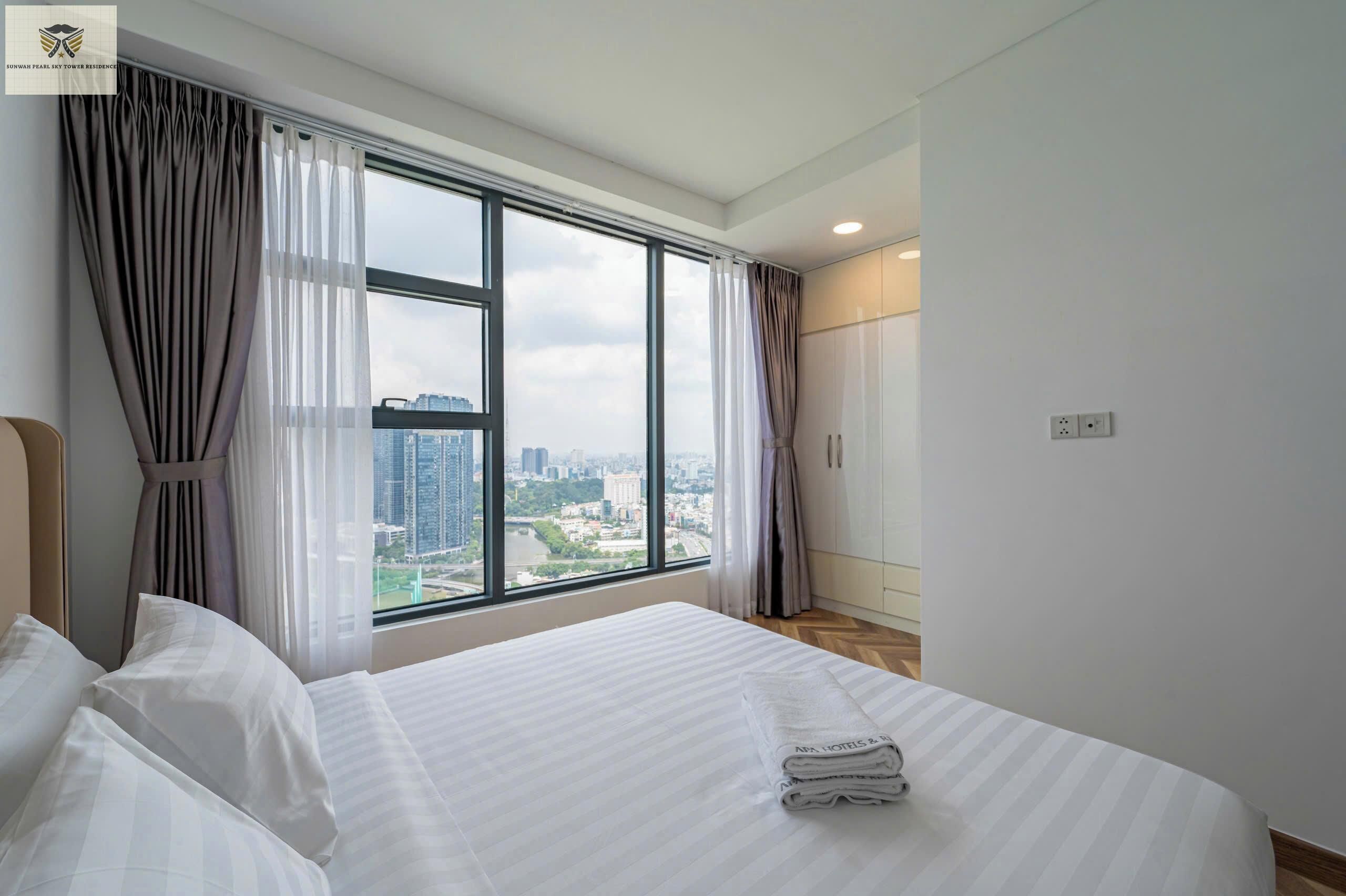 Premium bedding, down comforters, desk, blackout drapes