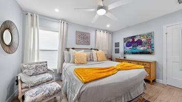 2 chambres, fer et planche à repasser, Wi-Fi, draps fournis