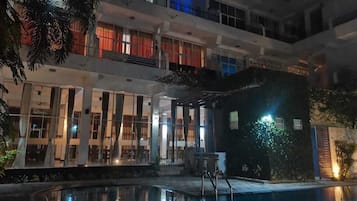 Front of property – evening/night