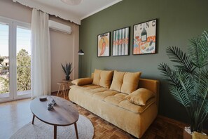 Comfort Apartment, City View | Living area | Flat-screen TV - Citylight Apartment by Corfuescapes (Corfu)