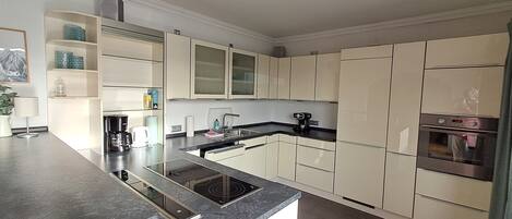 Fridge, oven, stovetop, dishwasher