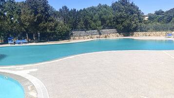 Una piscina riscaldata