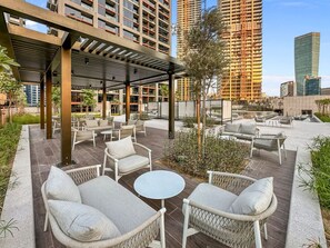 Terrace/patio - Artistic 2Bedroom with Skyline Khalifa View (Business Bay)