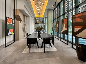 Dining - Artistic 2Bedroom with Skyline Khalifa View (Business Bay)
