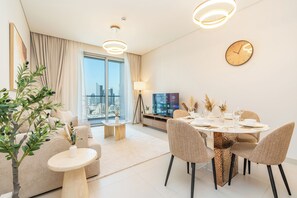 Living room - PVH - 2BR - Vida Residence Dubai Mall (Dubai)
