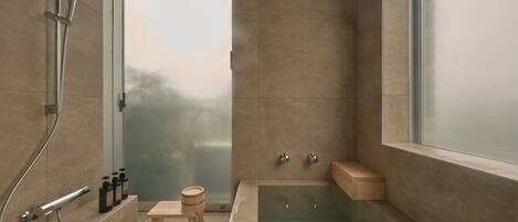 Free toiletries, hair dryer, slippers, towels