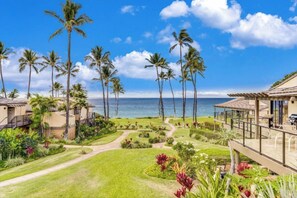 Terrace/patio - Ground-Floor 2BR Retreat with Ocean Views & Easy Beach Access – Wailea Elua #307 (Wailea, Maui)