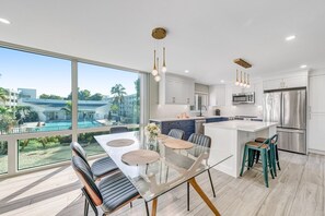 Fridge, microwave, oven, stovetop - Island Beach Club 220A: Updated, Pet-Friendly Gem - Steps to the Beach! (Sanibel)