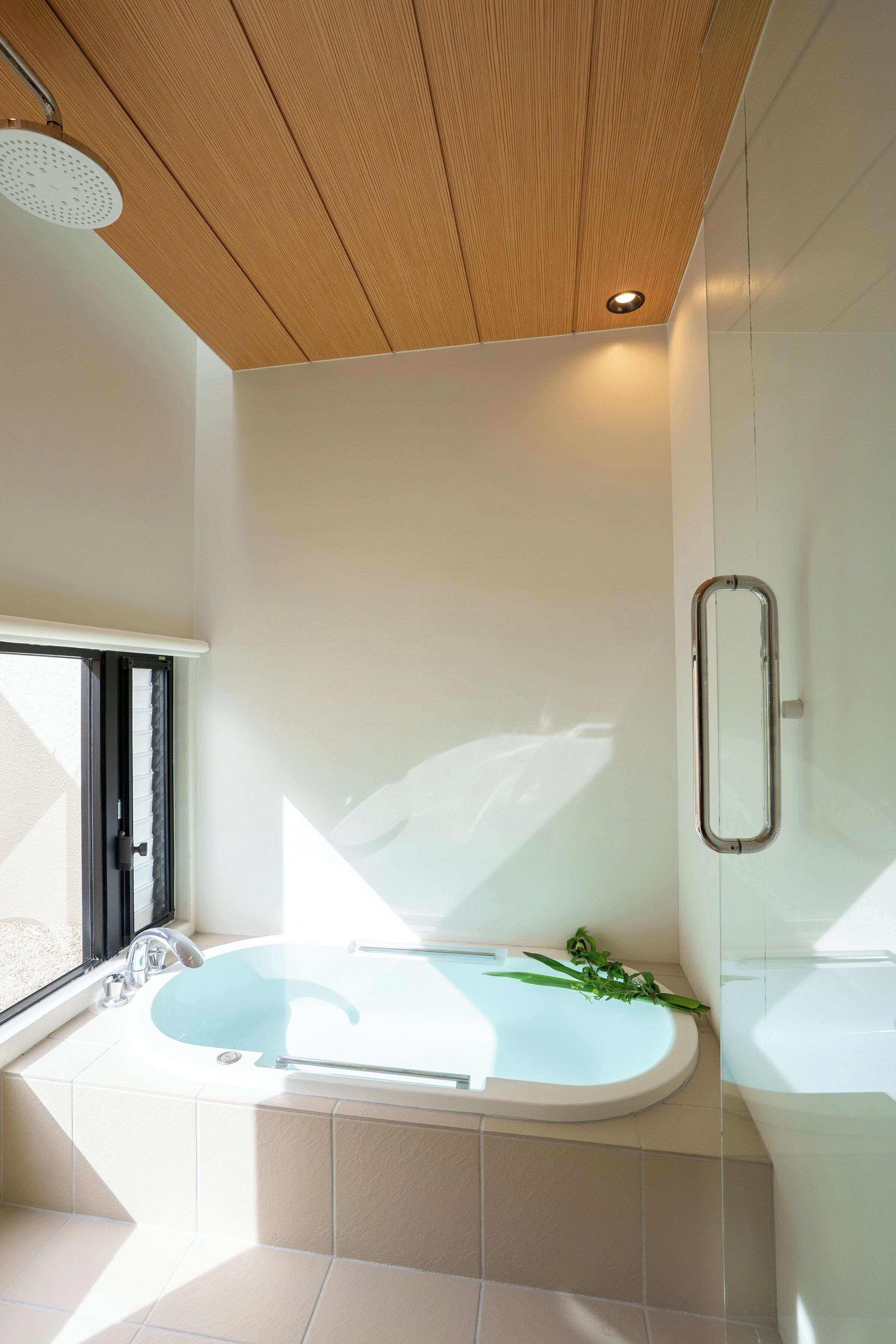 Deluxe Vila Pool View (with Jacuzzi) | Bathroom | Separate bathtub and shower, free toiletries, hair dryer, bathrobes