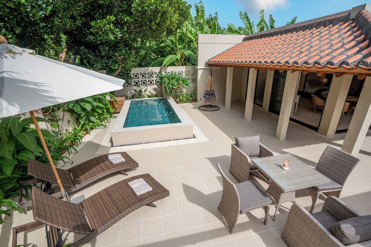 Villa de lujo, vista a la alberca | Terraza o patio