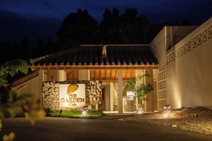 Majoituspaikan julkisivu