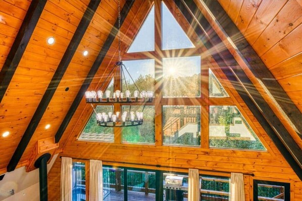 Interior - New Lux Smokies A-Frame Cabin! Spa, Hot Tub, Fire Pit, Pool & Mountain Vibes! (Sevierville)