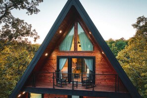 Exterior - New Lux Smokies A-Frame Cabin! Spa, Hot Tub, Fire Pit, Pool & Mountain Vibes! (Sevierville)