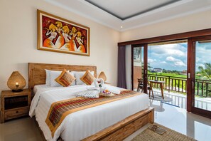 华丽双人房, 花园景观 | 高档床上用品、客房内保险箱、办公桌、笔记本电脑工作区