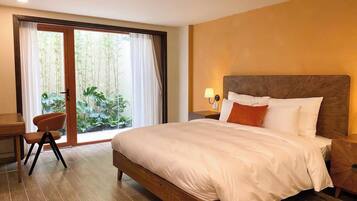 Phòng đơn Executive, 1 giường cỡ king | Bộ đồ giường cao cấp, minibar với thức ăn, đồ uống miễn phí