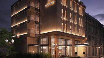 Front of property – evening/night