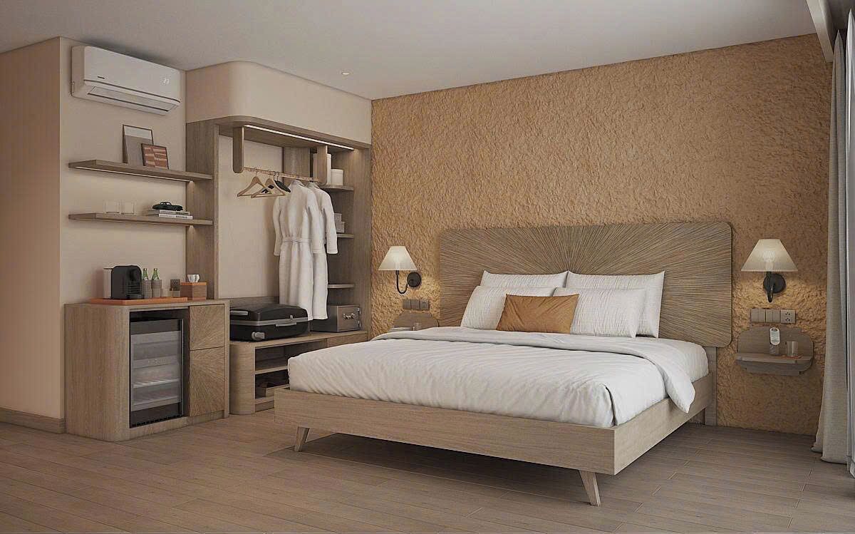 Dobbeltrom for 1 person – executive, 1 kingsize-seng | Sengetøy av topp kvalitet, safe på rommet og individuelt innredet