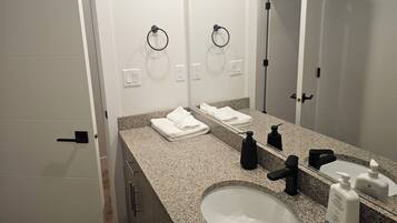 Towels, soap, toilet paper