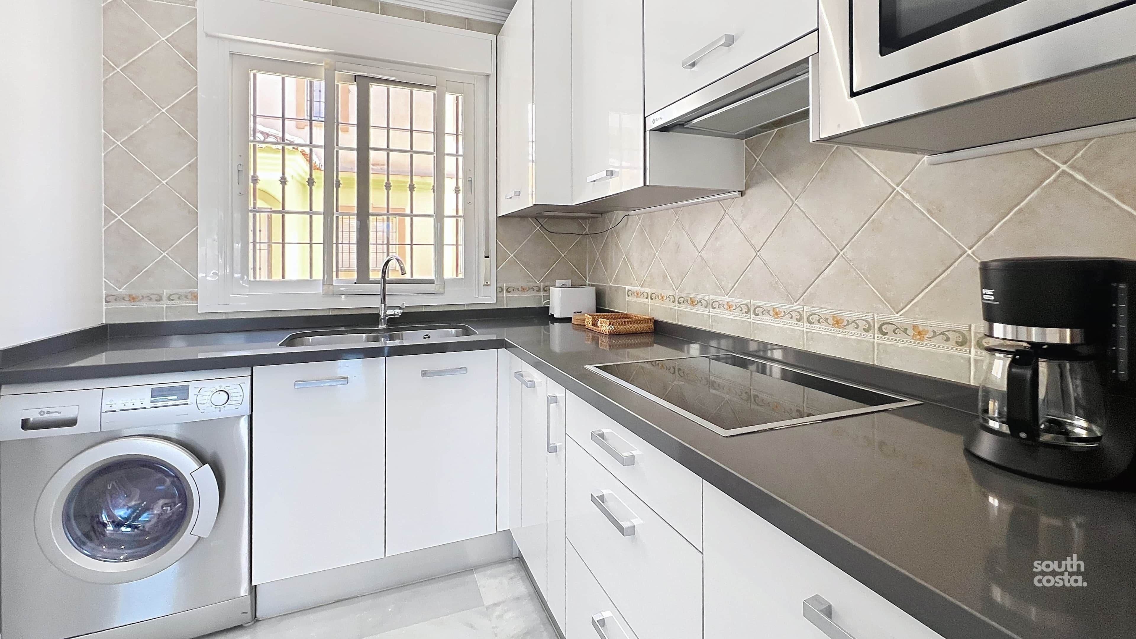 Fridge, microwave, stovetop, toaster