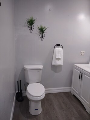 Sèche-cheveux, serviettes fournies, savon