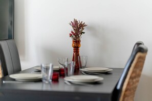 Dining - Cozy Apartment in the Center of Poznan | Balcony (Poznań)