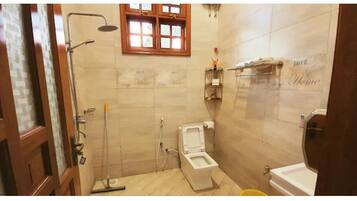 Deluxe Apartment | Bathroom | Free toiletries, slippers, towels, soap