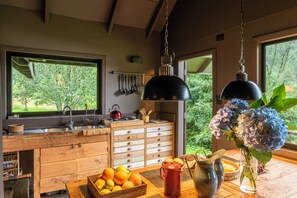 Frigorífic, microones, cafetera i tetera i bullidora elèctrica 