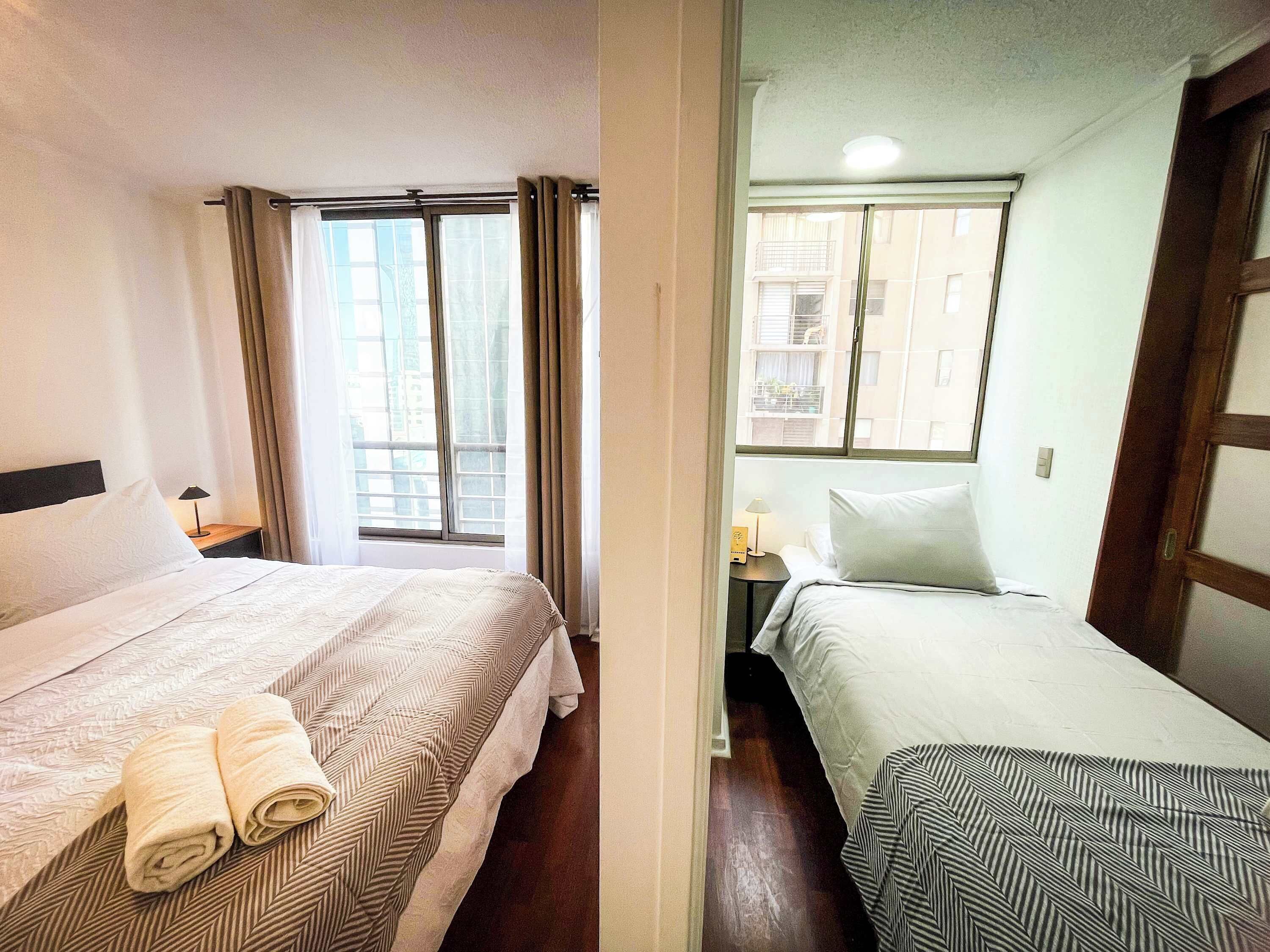2 bedrooms, iron/ironing board, WiFi, bed sheets