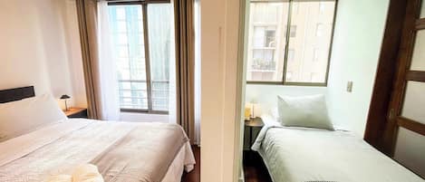 2 bedrooms, iron/ironing board, WiFi, bed sheets